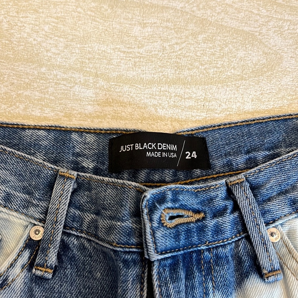Just black bleached jeans